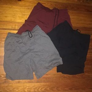 3 pair athletic shorts